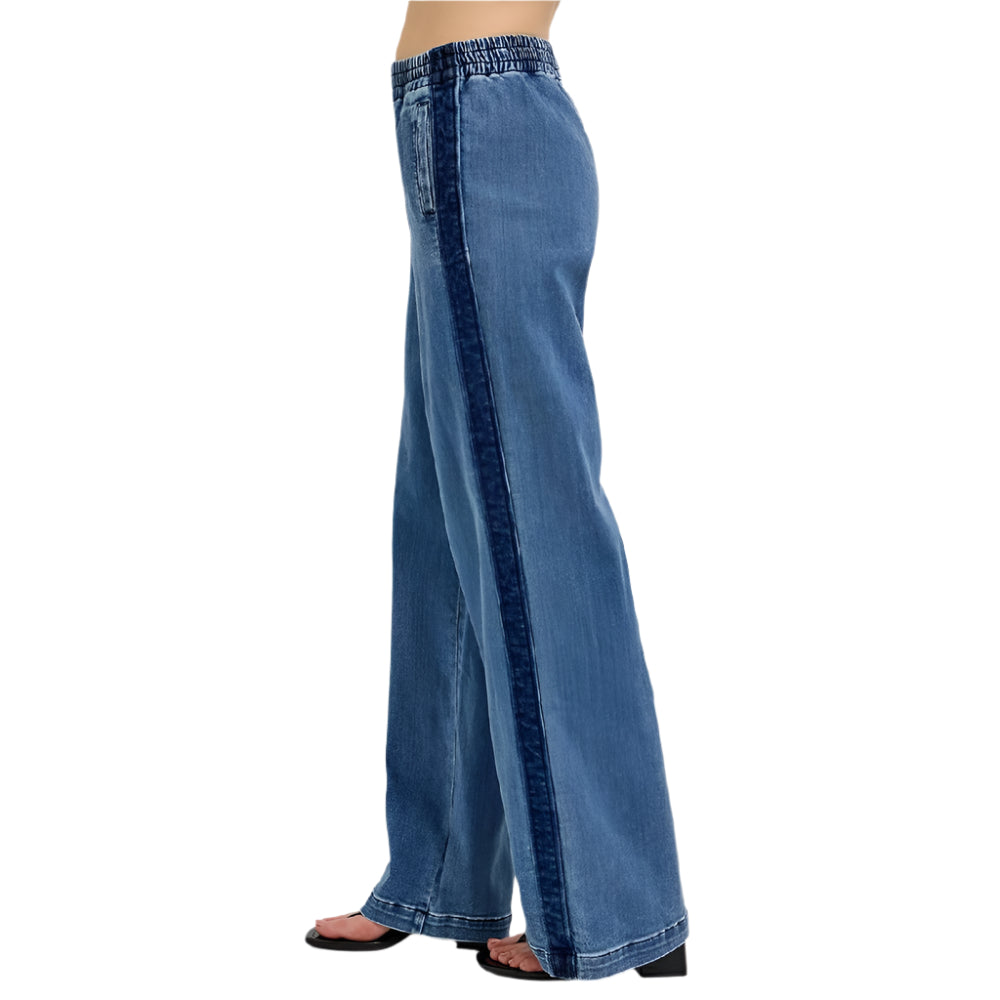 Risen High Rise Wide Leg Side Seam Jean WOMEN - Clothing - Jeans Risen Jeans
