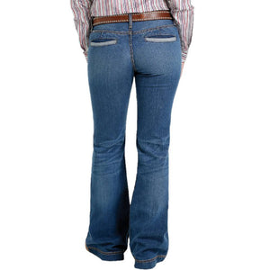Cinch Women's Lynden Mid Rise Trouser Jean- FINAL SALE *Size 30S