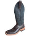 Anderson Bean Chocolate Roma Black Rose Boot - FINAL SALE *Size 5.5B WOMEN - Footwear - Boots - Exotic Boots Anderson Bean Boot Co.