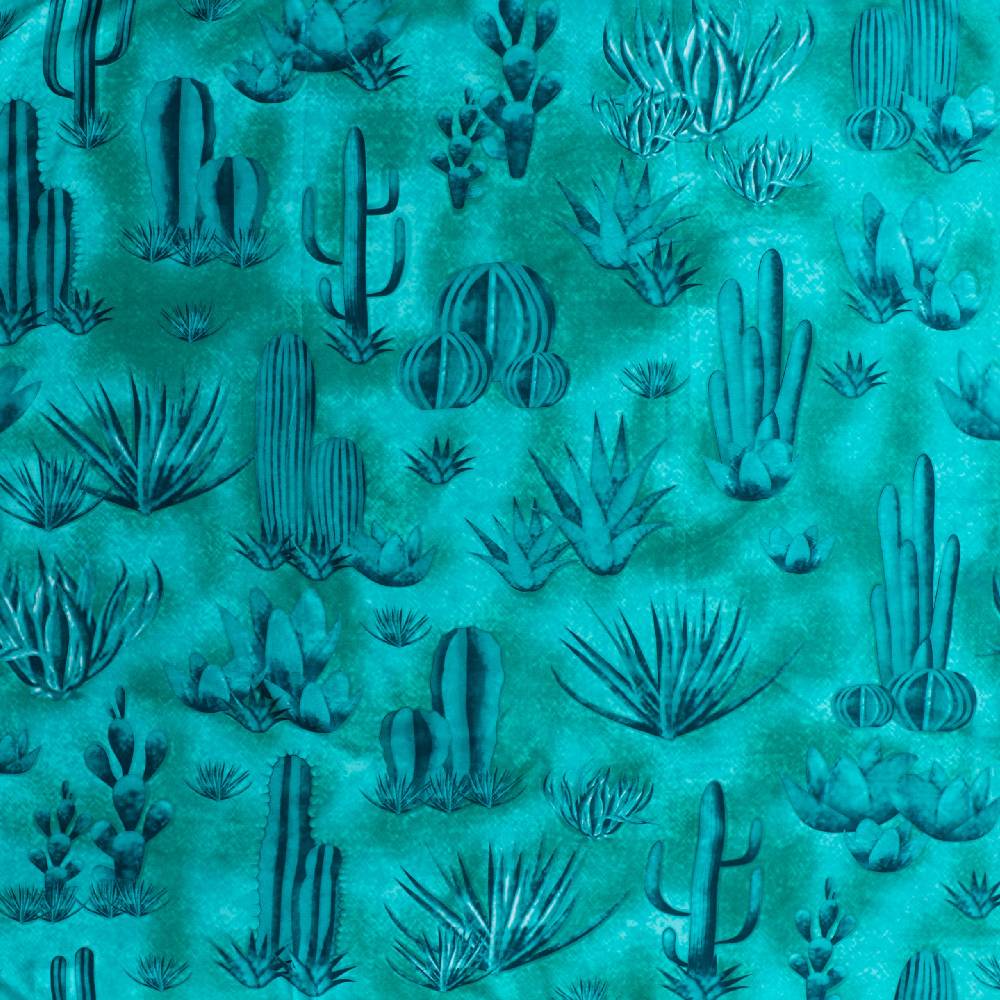 # 14 Cactus Southwest Scarf - 20" ACCESSORIES - Additional Accessories - Wild Rags & Scarves Wyoming Traders