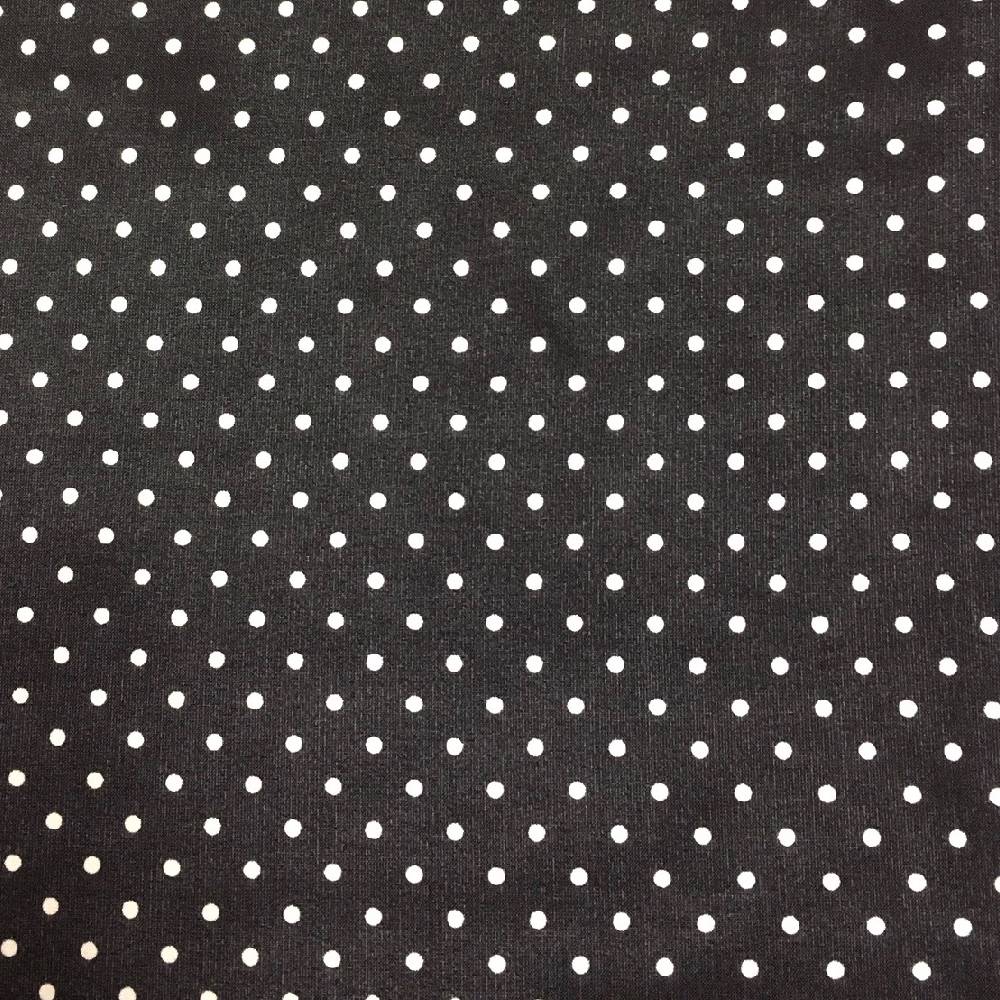 Cowboy Polka Dot Black Silk Scarf - 20"