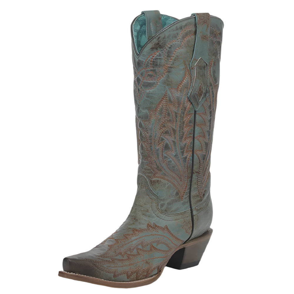 Corral Women's Tall Embroidered Turquoise Western Boot WOMEN - Footwear - Boots - Western Boots Corral Boots