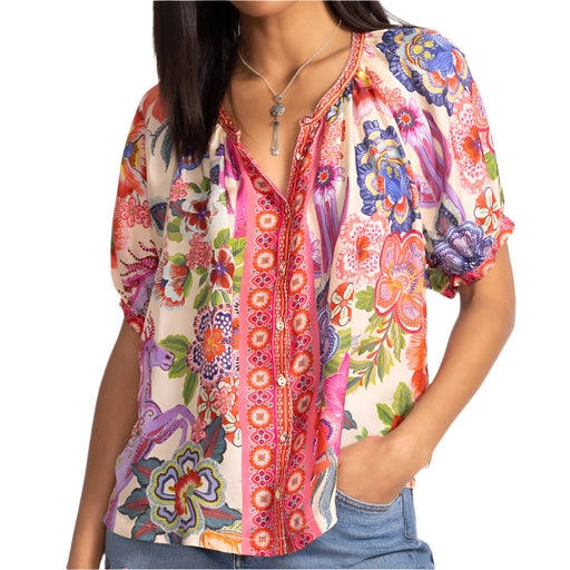 Johnny Was Avah Button Down Shirt WOMEN - Clothing - Tops - Short Sleeved Johnny Was Collection