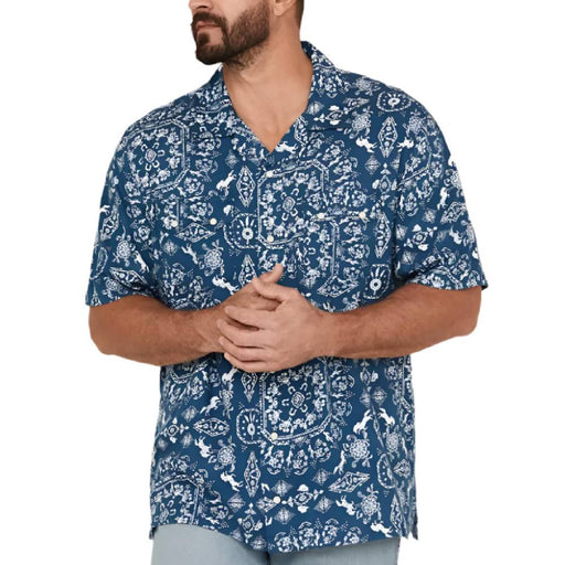 Wrangler Men's Cowboy Pearl Snap Shirt MEN - Clothing - Shirts - Short Sleeve Wrangler
