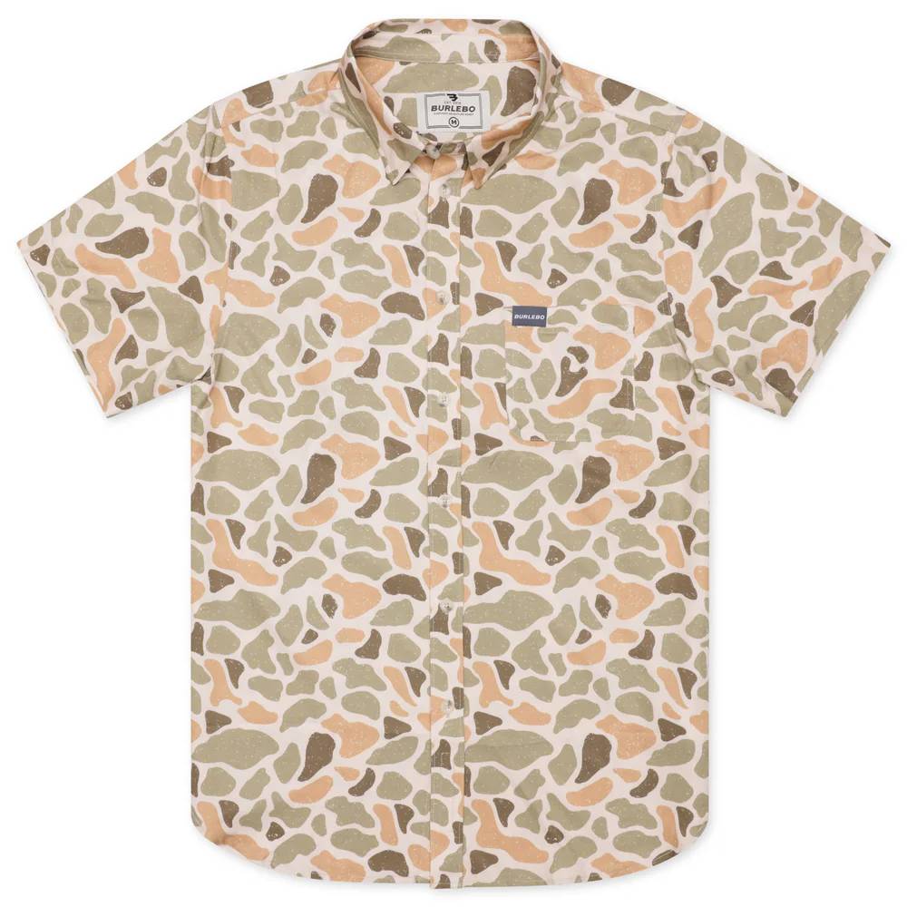 Burlebo Performance Button Up Shirt - Venado Camo MEN - Clothing - Shirts - Short Sleeve Burlebo