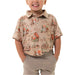 Burlebo Boy's Performance Polo Shirt - Cowboy Up Khaki KIDS - Boys - Clothing - Shirts - Short Sleeve Shirts Burlebo