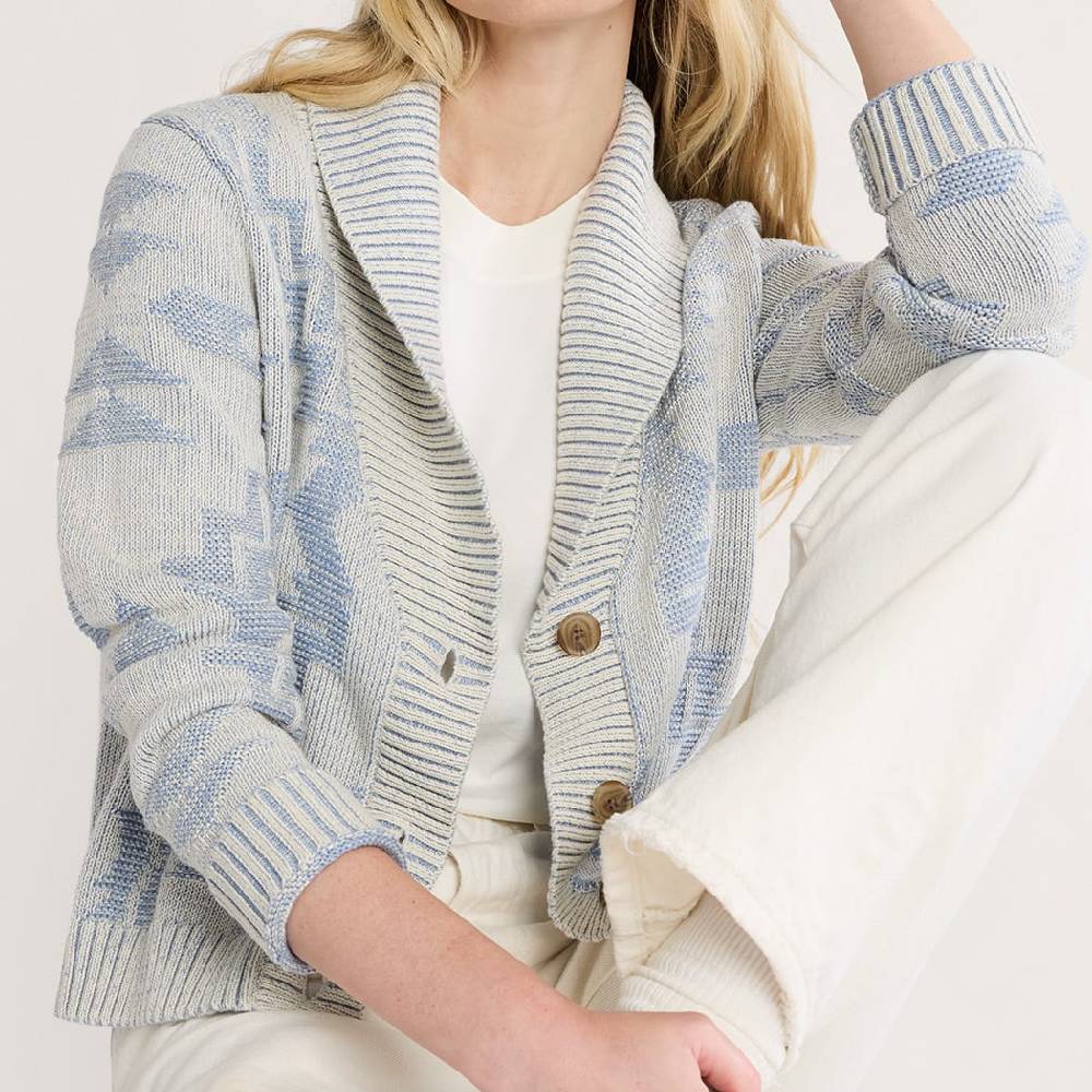 Pendleton Women's Textured Cotton Cardigan WOMEN - Clothing - Sweaters & Cardigans Pendleton