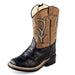 Old West Youth Faux Leather Crocodile Western Boot KIDS - Footwear - Boots Jama Corporation