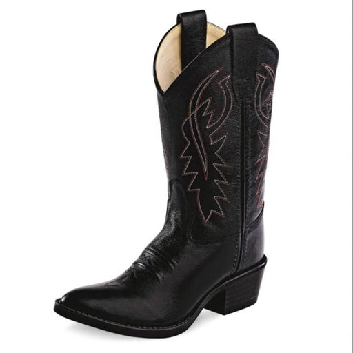 Old West Youth Black Cowboy Boot KIDS - Footwear - Boots Jama Corporation