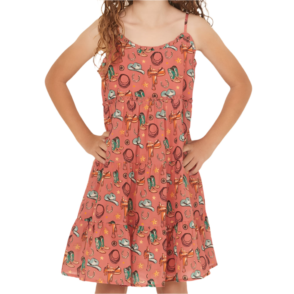 Rock & Roll Denim Girl's Conversation Print Dress KIDS - Girls - Clothing - Dresses Panhandle