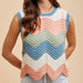 Multi Waive Pointelle Sweater Tank Top WOMEN - Clothing - Tops - Sleeveless Anniewear