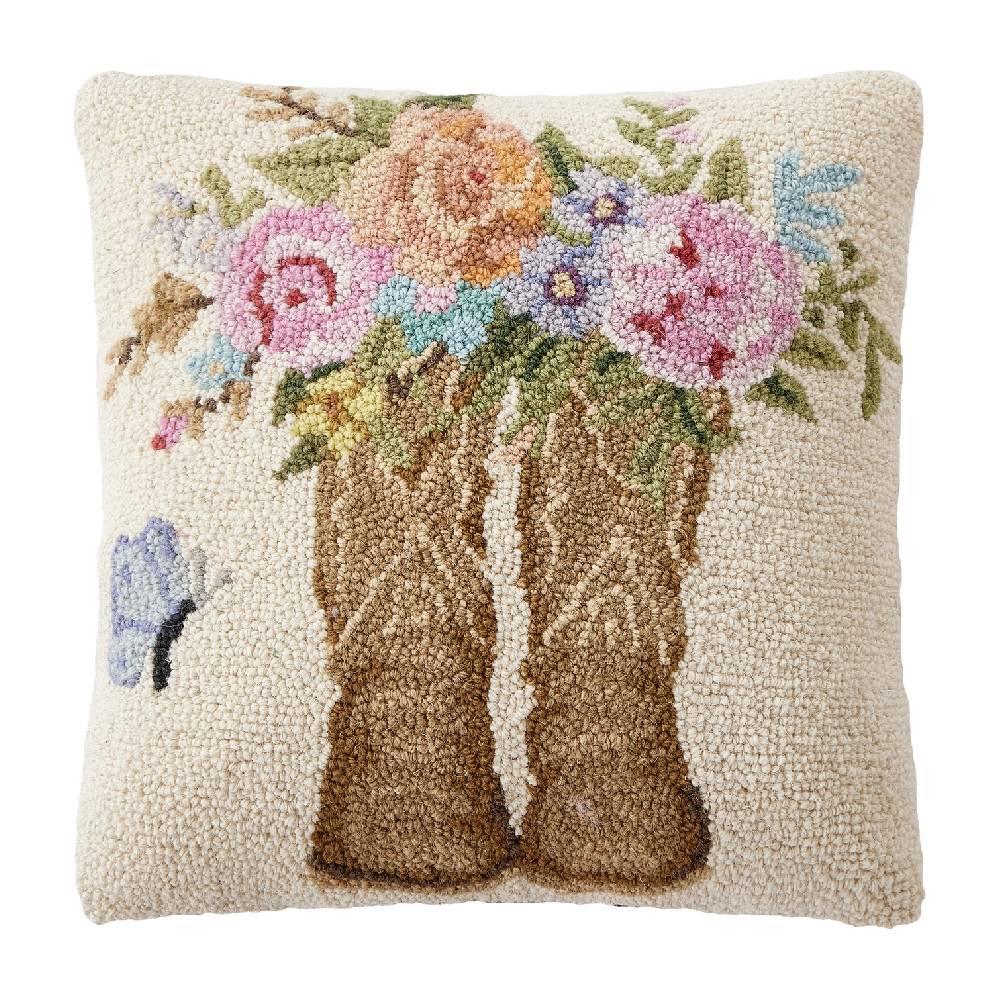 Cowboy Boots & Rose Hook Pillow HOME & GIFTS - Home Decor - Decorative Pillows Peking Handicraft