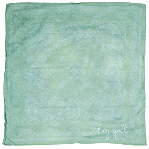 Embroidered Hey Y'all Bandana ACCESSORIES - Additional Accessories - Wild Rags & Scarves Little Lamb Designs