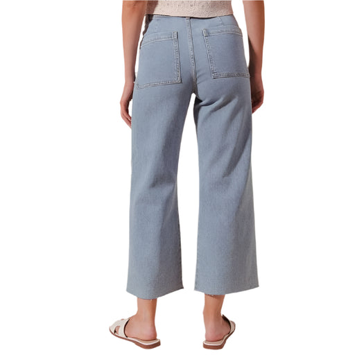 Pearl Embellished Wide Leg Jean WOMEN - Clothing - Jeans So Me