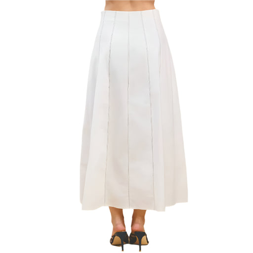 Contrast Topstitched Maxi Skirt WOMEN - Clothing - Skirts TCEC