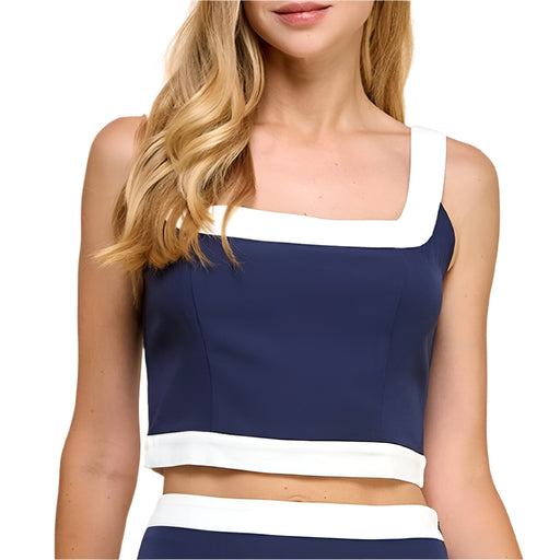 White Border Cropped Tank Top WOMEN - Clothing - Tops - Sleeveless TCEC