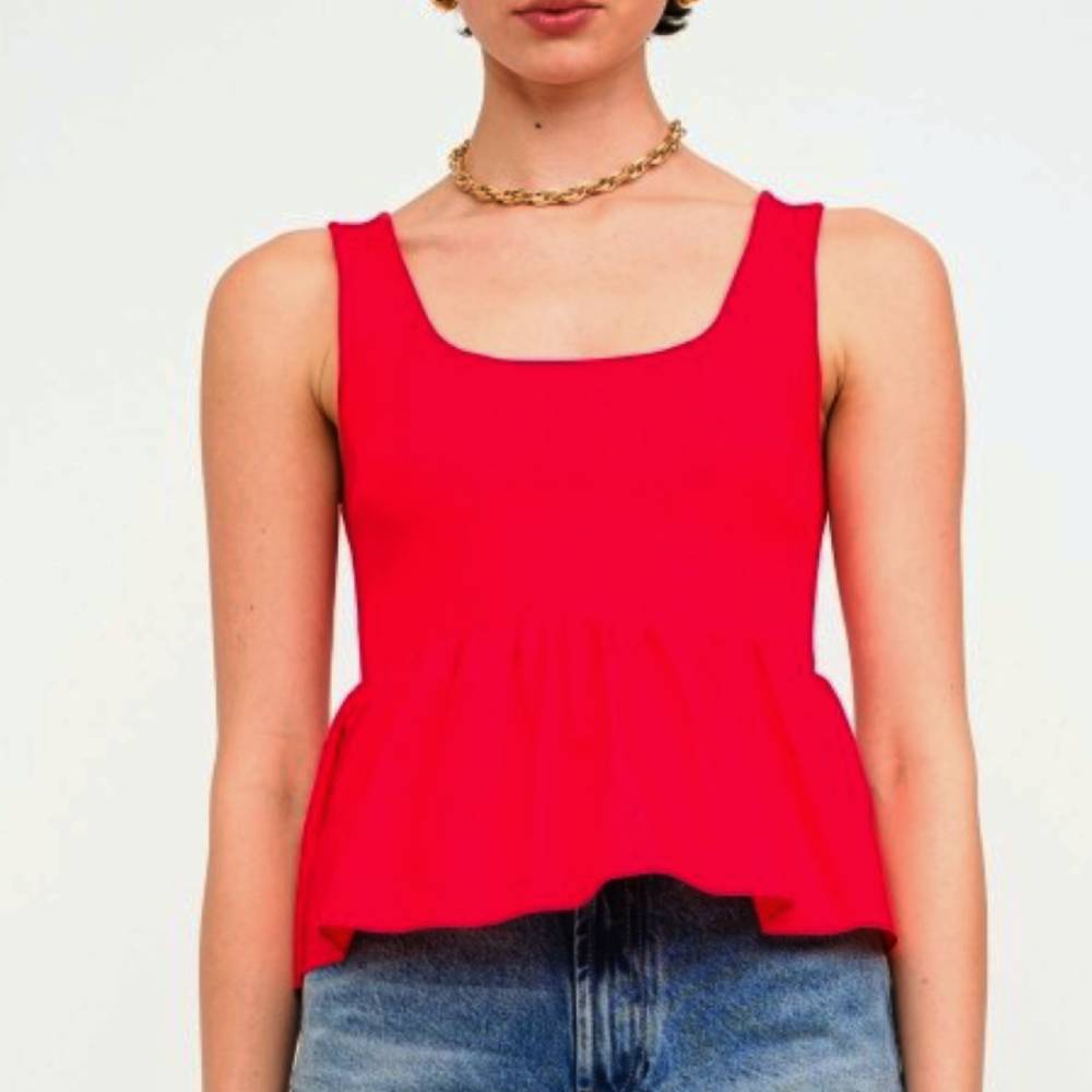 Raina Chili Red Top WOMEN - Clothing - Tops - Sleeveless Sofie the Label