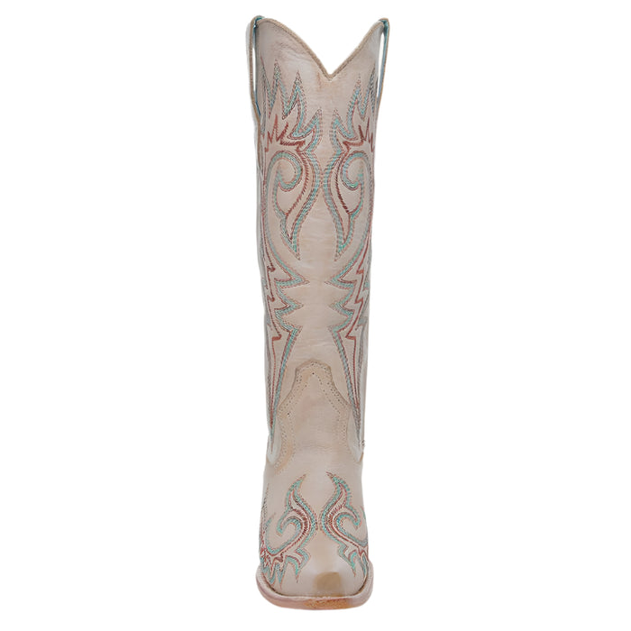 Corral Snip Toe Embroidery Tall Western Boot Bone WOMEN - Footwear - Boots - Western Boots Corral Boots