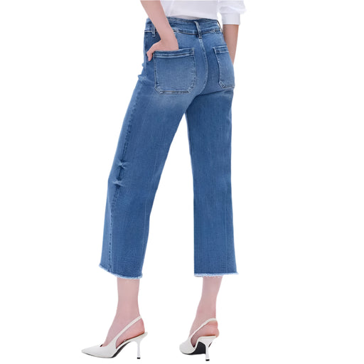 Bayeas High Rise Wide Leg Raw Hem Jean WOMEN - Clothing - Jeans Bayeas