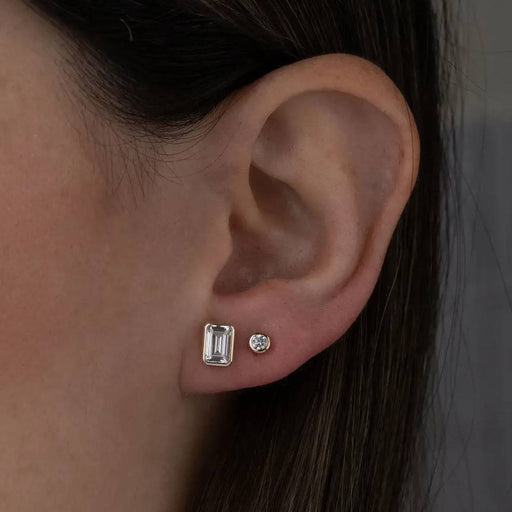 Emerald Cut Stud Earrings WOMEN - Accessories - Jewelry - Earrings Sami Jewels