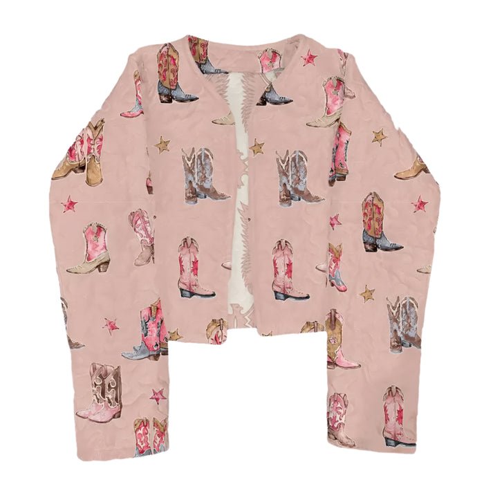 Women's Thunderbird Boots Rose Quilted Jacket KIDS - Girls - Clothing - Outerwear - Jackets Ida Mae Home