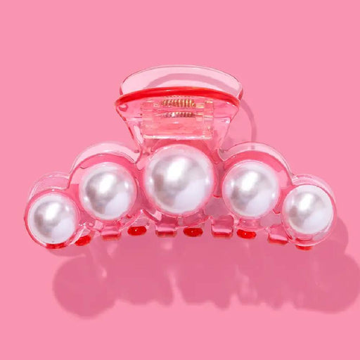 Large Hair Clip - Pink/Pearls WOMEN - Accessories - Hair Accessories Taylor Elliott Designs
