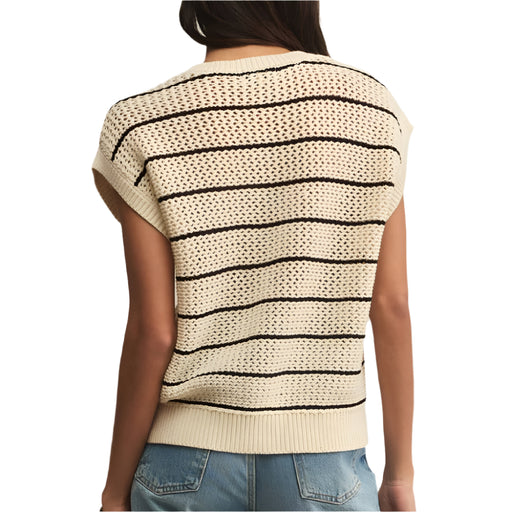 Ines Striped Crochet Sweater Top WOMEN - Clothing - Tops - Short Sleeved Z Supply