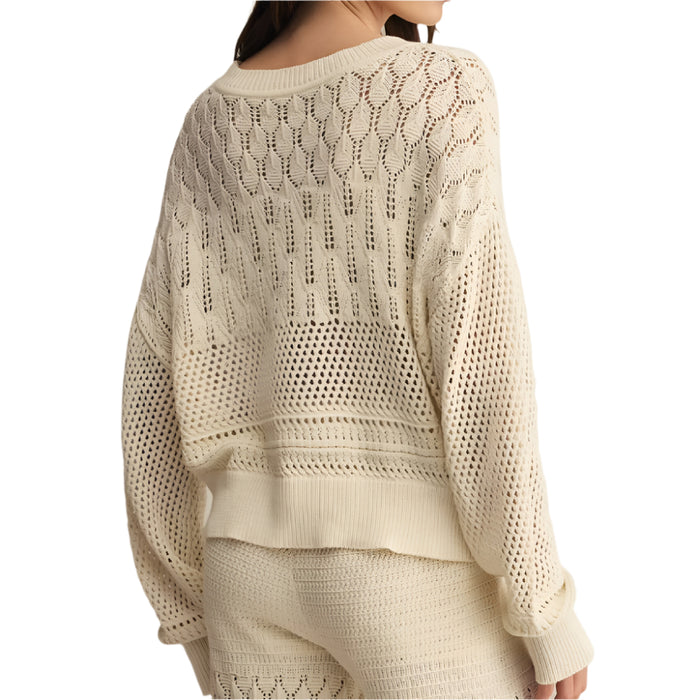 Rue Crochet Sweater Top WOMEN - Clothing - Tops - Long Sleeved Z Supply