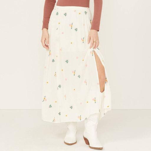 Rock & Roll Denim Women's Embroidered Midi Skirt WOMEN - Clothing - Skirts Panhandle