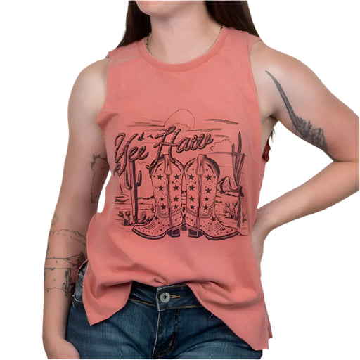 Rock & Roll Denim Women's Yee Haw Graphic Tank WOMEN - Clothing - Tops - Sleeveless Panhandle