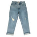 Rock & Roll Denim Women's Distressed Cropped Jean WOMEN - Clothing - Jeans Panhandle