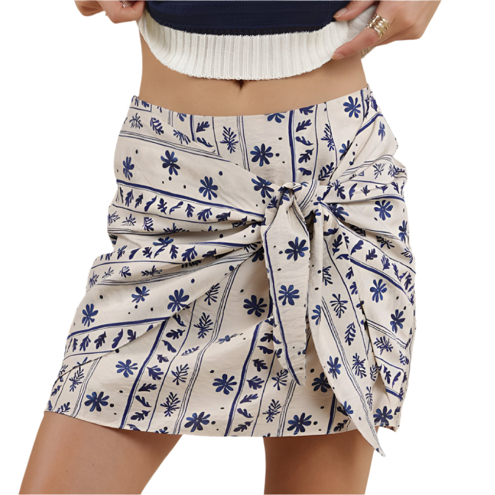 Sage The Label Great Springs Faux Wrap Mini Skirt WOMEN - Clothing - Skirts Sage The Label