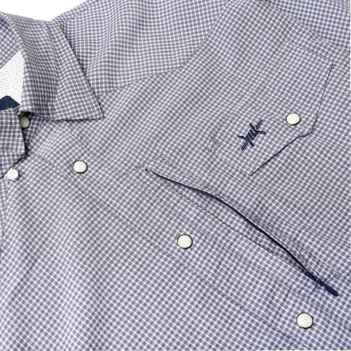 Texas Standard Western Field Pearl Snap Shirt - Lockhart Blue MEN - Clothing - Shirts - Long Sleeve Texas Standard