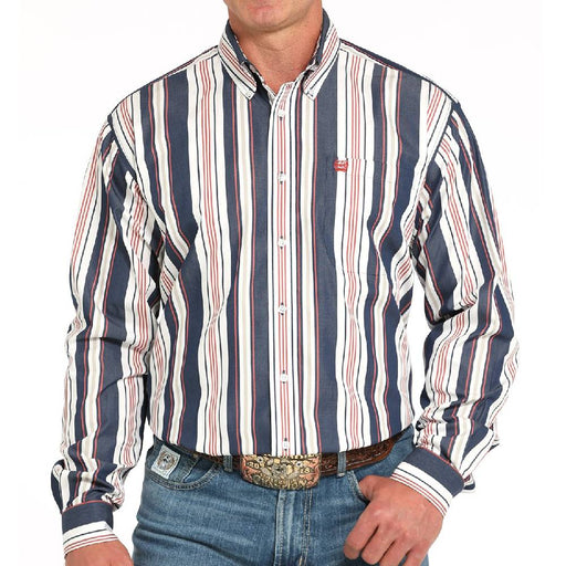 Cinch Men's Stripe Button Down Shirt MEN - Clothing - Shirts - Long Sleeve Cinch