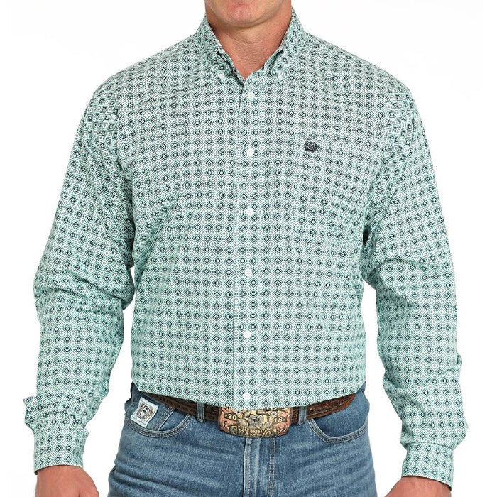 Cinch Men's Geo Print Button Down Shirt MEN - Clothing - Shirts - Long Sleeve Cinch