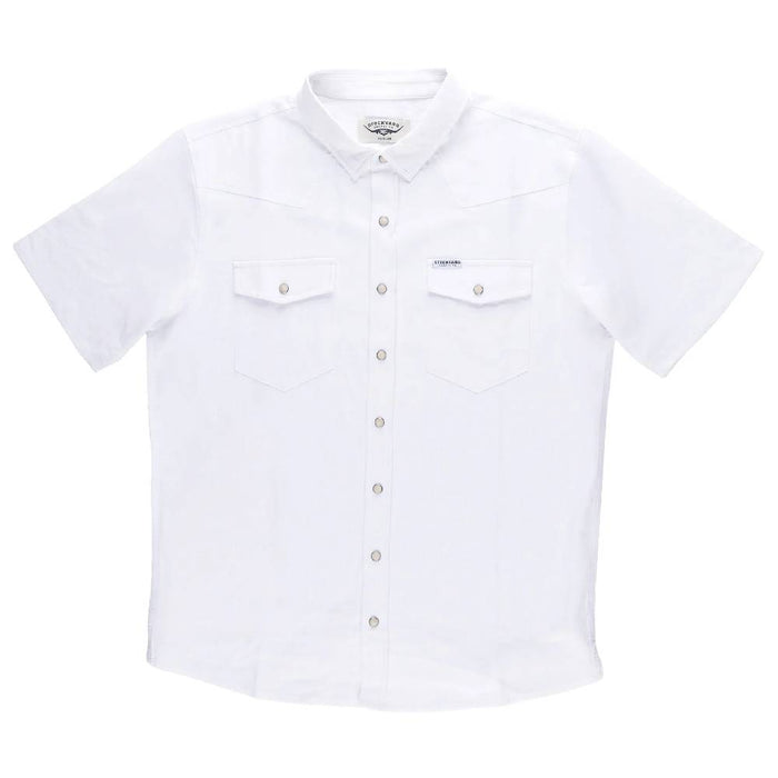 Stockyard Supply Men's El Hefe Linen Pearl Snap Shirt MEN - Clothing - Shirts - Short Sleeve Stockyard Supply Co