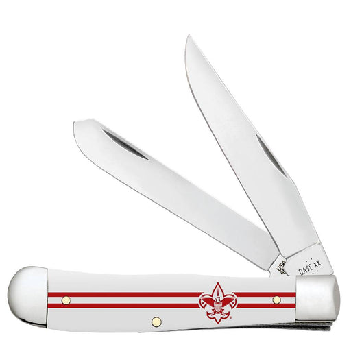 Case Scouting America White Smooth Trapper Knives W.R. Case