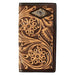3D Tooled Floral Diamond Calf Hair Rodeo Wallet MEN - Accessories - Wallets & Money Clips M&F Western Products