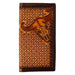 3D Tooled Cow Skull Stained Edge Rodeo Wallet MEN - Accessories - Wallets & Money Clips M&F Western Products