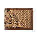 3D Basketweave Floral Tooled Bifold Wallet MEN - Accessories - Wallets & Money Clips M&F Western Products