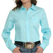 Cinch Women's Solid Turquoise Button Down Shirt WOMEN - Clothing - Tops - Long Sleeved Cinch