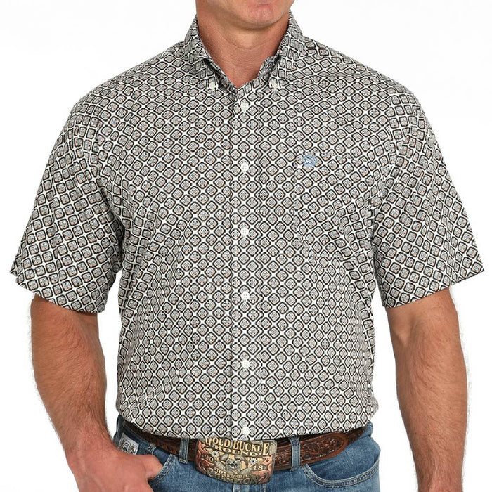 Cinch Men's Geo Print Button Down Shirt MEN - Clothing - Shirts - Short Sleeve Cinch