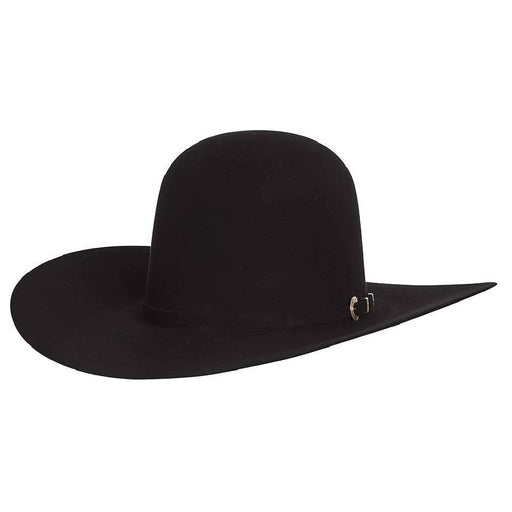 American 40X Black 4 1/4" Open Crown Felt Hat HATS - FELT HATS American Hat Co.