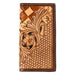 3D Tooled Floral Basketweave Rodeo Wallet MEN - Accessories - Wallets & Money Clips M&F Western Products