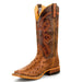 Anderson Bean Men's Rum Brown Full Quill Ostrich Boot MEN - Footwear - Exotic Western Boots Anderson Bean Boot Co.