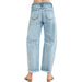 Risen Mid Rise Crop Barrel Jean WOMEN - Clothing - Jeans Risen Jeans