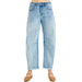 Risen Mid Rise Crop Barrel Jean WOMEN - Clothing - Jeans Risen Jeans