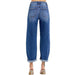 Risen High Rise Crop Mild Barrel Cuffed Jean WOMEN - Clothing - Jeans Risen Jeans