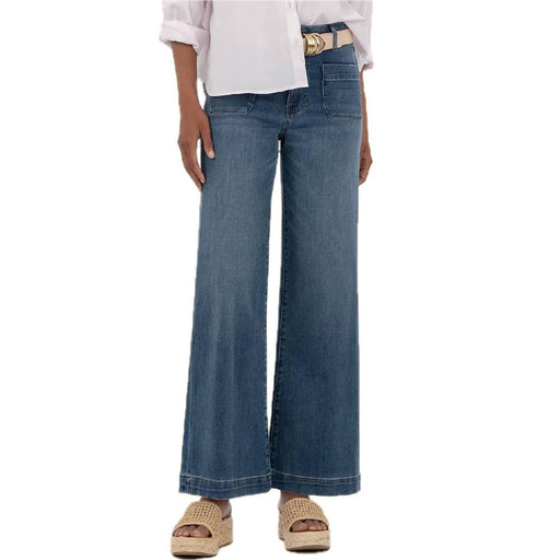 Kut Meg High Rise Wide Leg Patch Pockets Jean WOMEN - Clothing - Jeans Kut from the Kloth