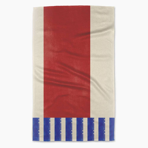 Striped Heart Red Tea Towel HOME & GIFTS - Tabletop + Kitchen - Kitchen Decor Geometry